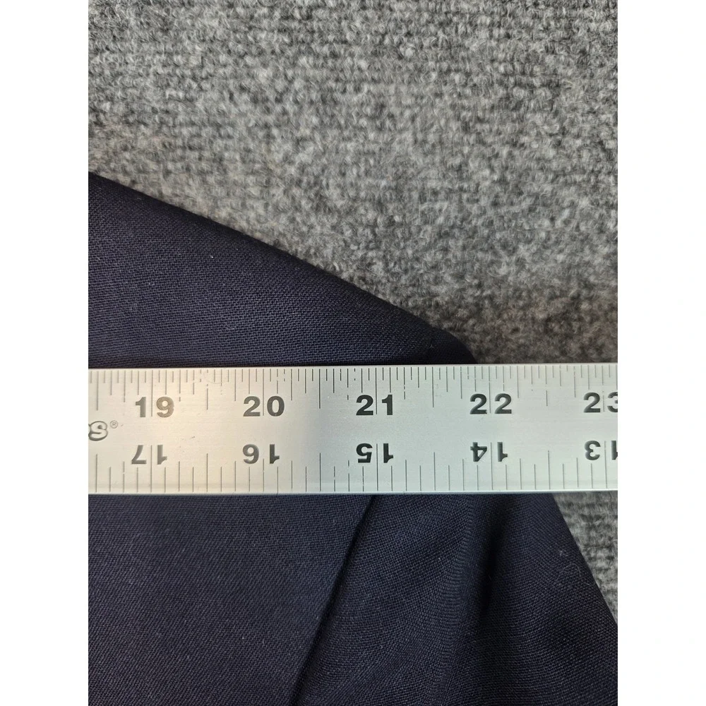 Bill Blass Wool Blazer Mens 48 Navy Blue Gold Buttons Jacket